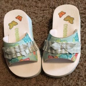 Vintage Unique Gymboree Butterflies sandals/slides